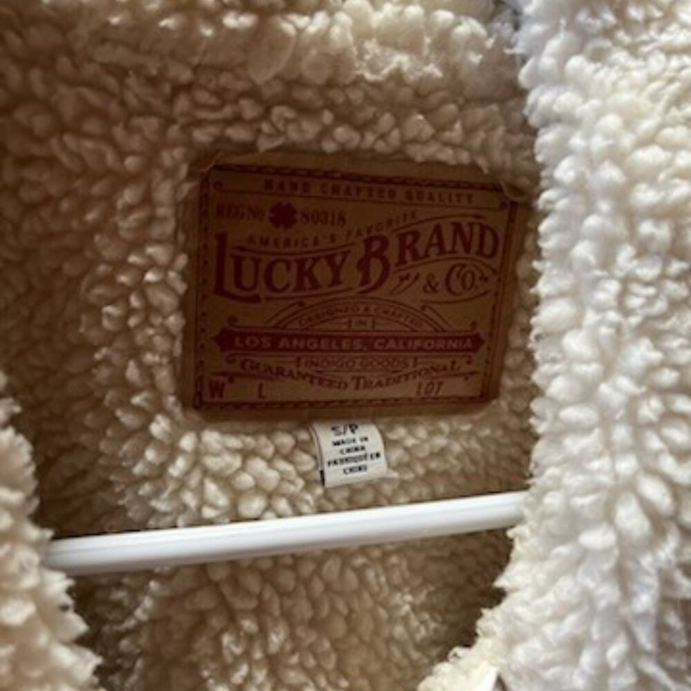 Lucky Brand white denim jacket